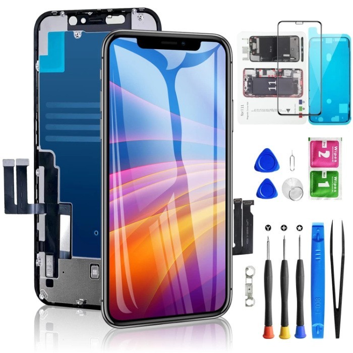 iPhone 11 LCD Screen Replacement Display 3D Touch Digitizer Assembly 6.1 inch with true tone